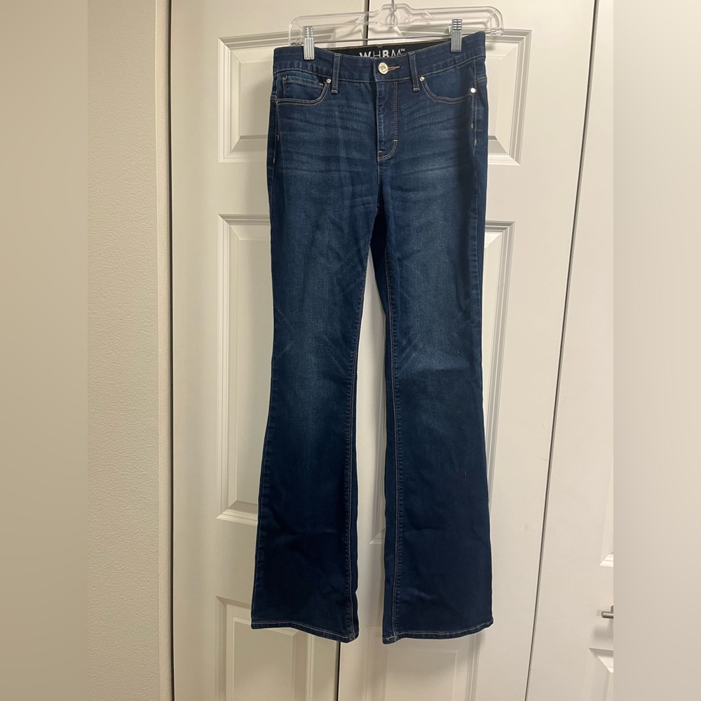 White House Black Market Dark Slim Boot Jeans